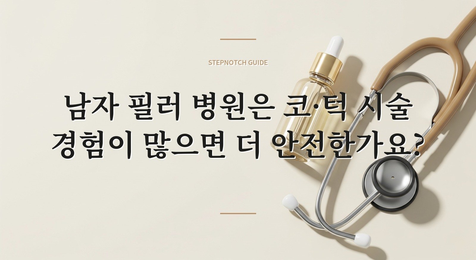 남자 필러 병원은 코·턱 시술 경험이 많으면 더 안전한가요? 핵심 정보