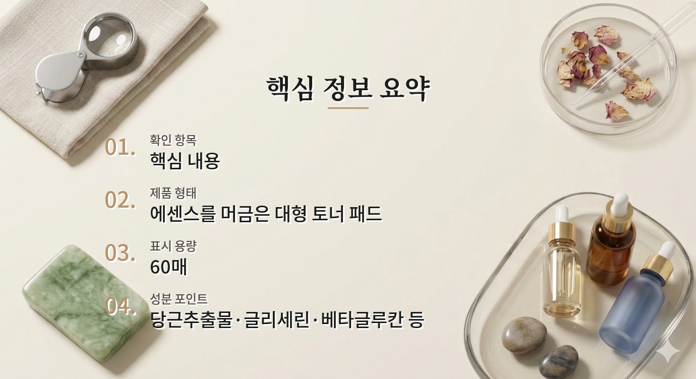 스킨푸드 캐롯 카로틴 카밍 워터 패드 60매, 붉어진 볼에 붙일 때 확인할 점 비교 가이드
