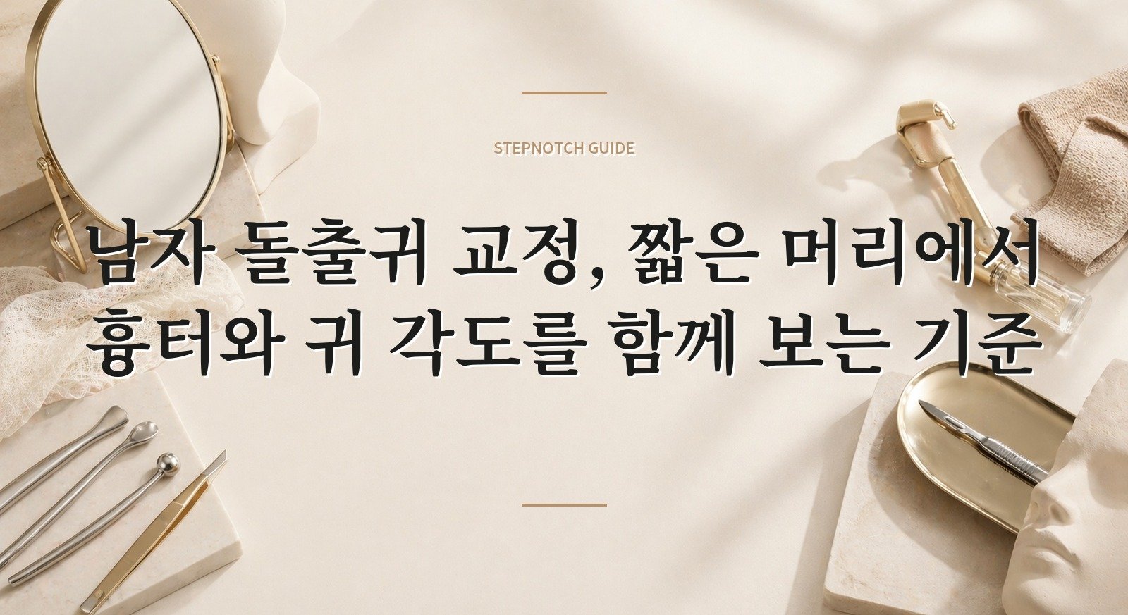 남자 돌출귀 교정, 짧은 머리에서 흉터와 귀 각도를 함께 보는 기준 핵심 정보