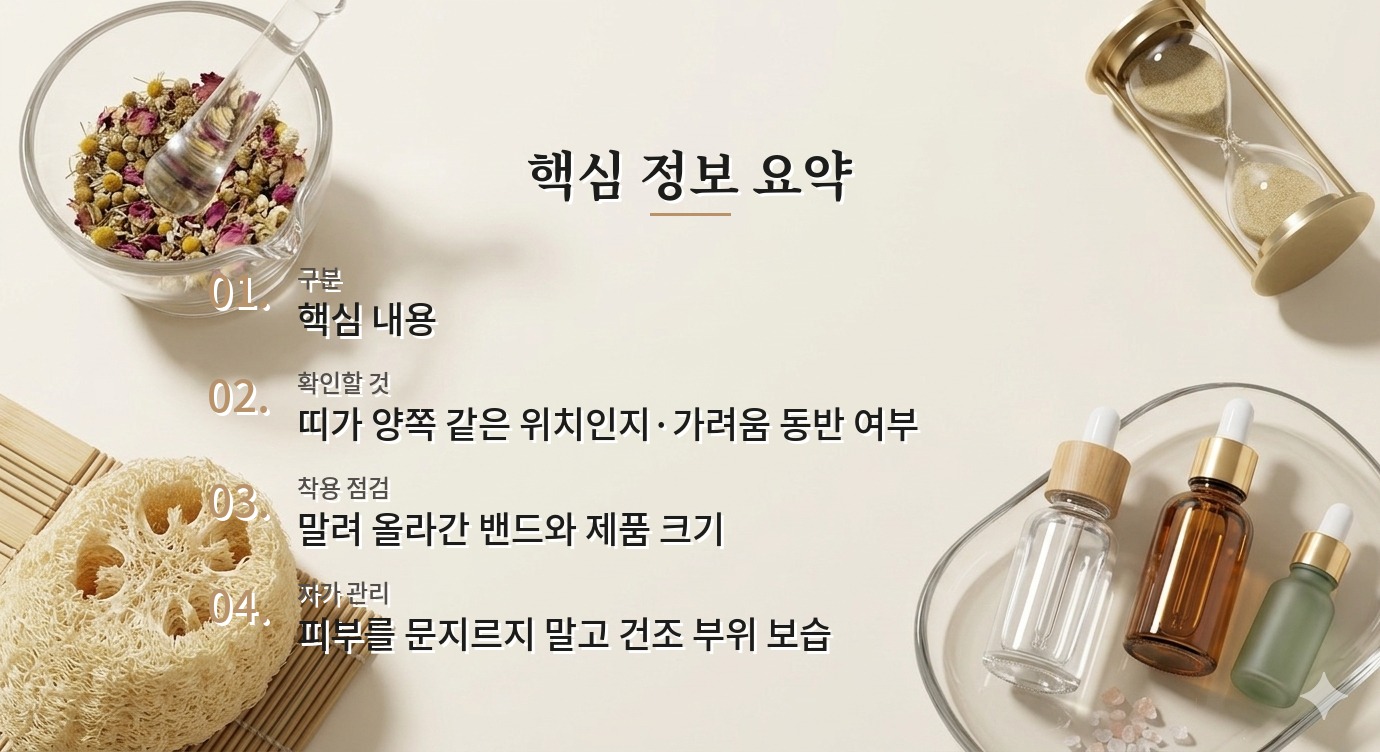 압박 스타킹을 벗으면 종아리에 붉은 띠가 남을 때, 압력과 피부 자극 구분 비교 가이드