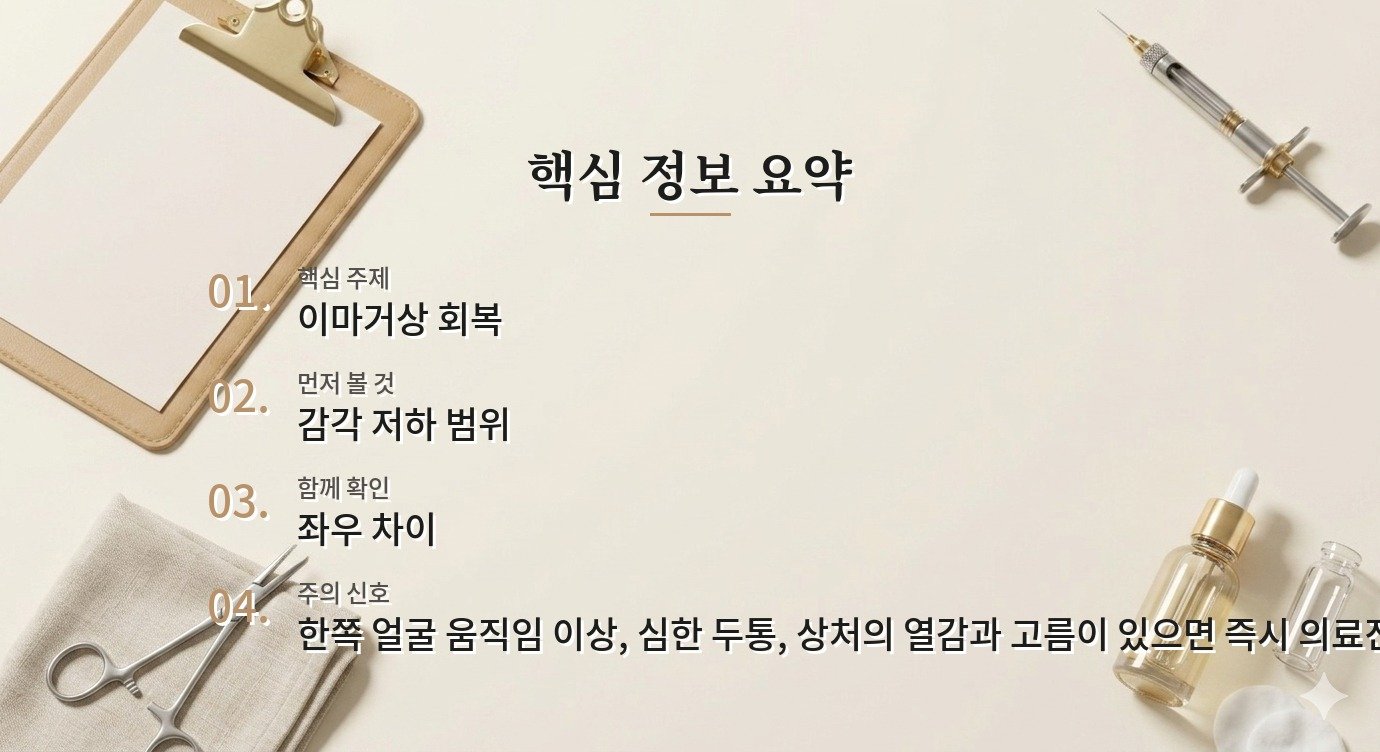 이마거상 후 두피가 둔한 느낌, 회복 과정과 재진 신호 구분하기 비교 가이드