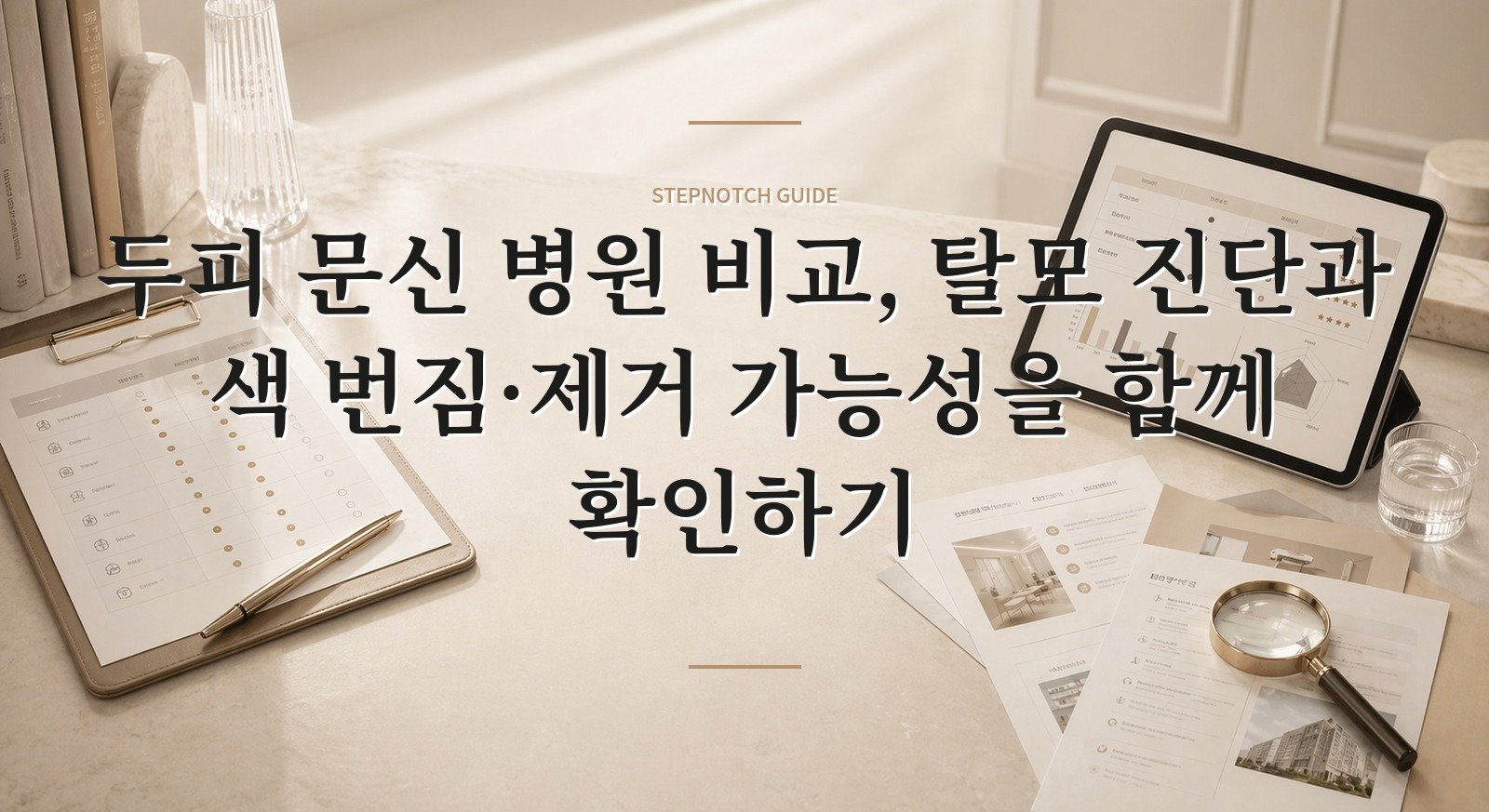 두피 문신 병원 비교, 탈모 진단과 색 번짐·제거 가능성을 함께 확인하기 핵심 정보