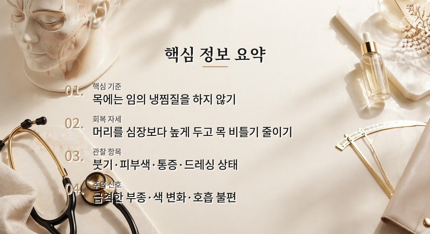 목거상술 후 냉찜질을 피해야 하는 이유와 회복 자세 비교 가이드