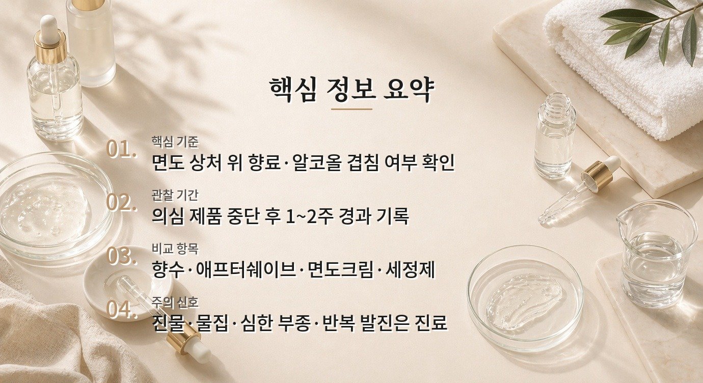 향수와 애프터쉐이브를 목에 같이 쓰면 따가운 이유와 제품을 줄이는 순서 비교 가이드