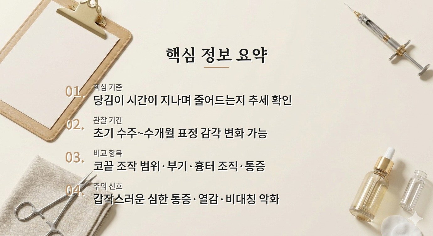 남자 코성형 후 웃을 때 코끝이 당기는 느낌은 정상인가요? 비교 가이드