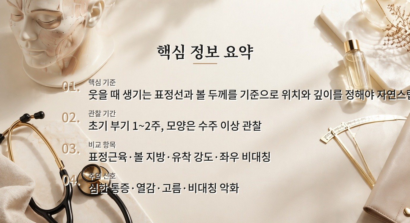 남자 보조개성형, 웃을 때만 보이게 만들려면 위치와 유착을 어떻게 보나 비교 가이드