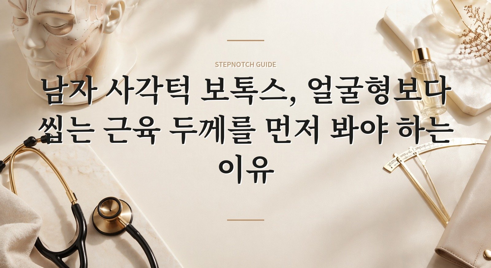 남자 사각턱 보톡스, 얼굴형보다 씹는 근육 두께를 먼저 봐야 하는 이유 핵심 정보