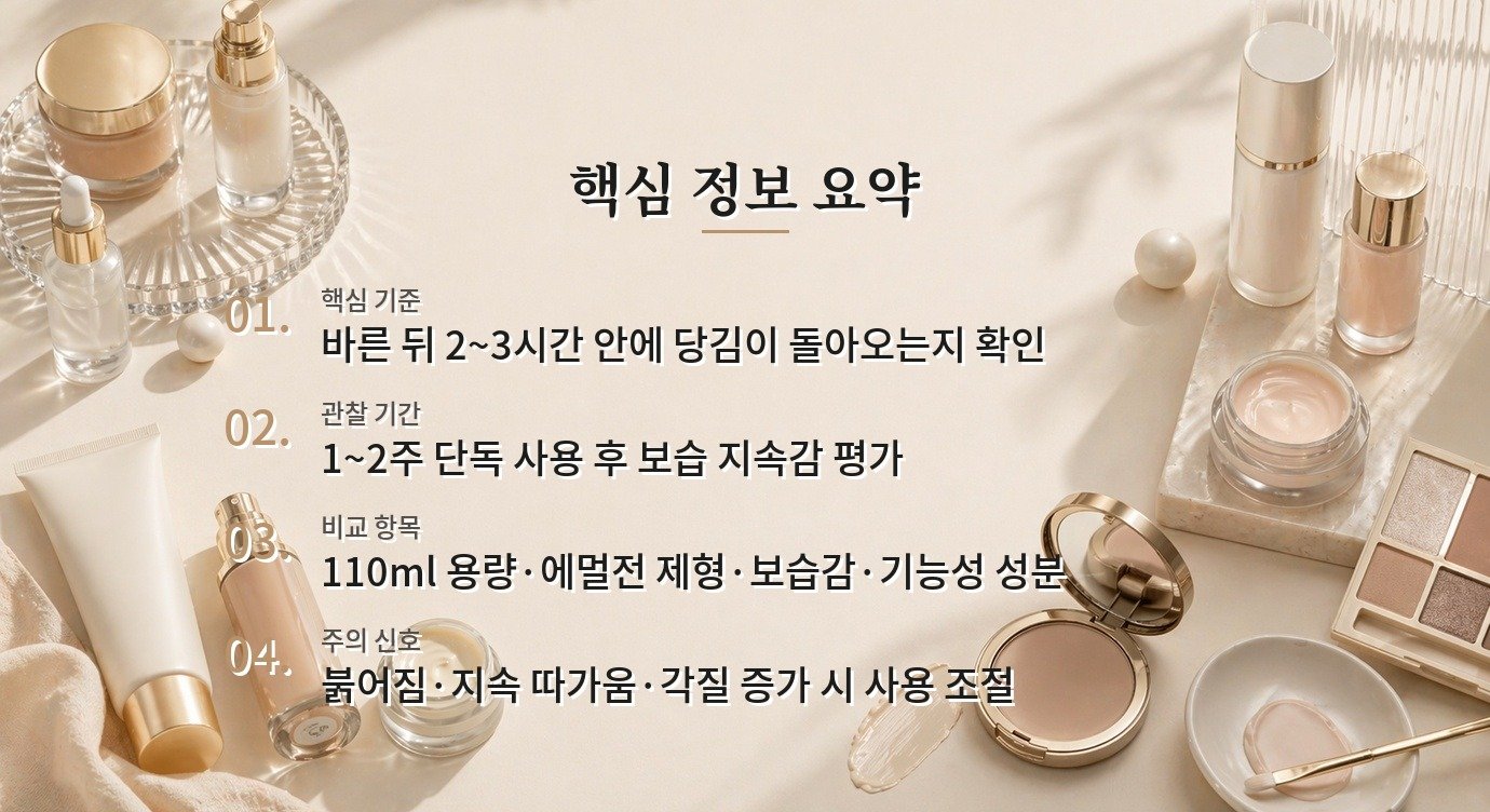 헤라 옴므 블랙 인텐스 에멀전은 건조한 남자 피부에 단독 보습제로 충분할까요? 비교 가이드