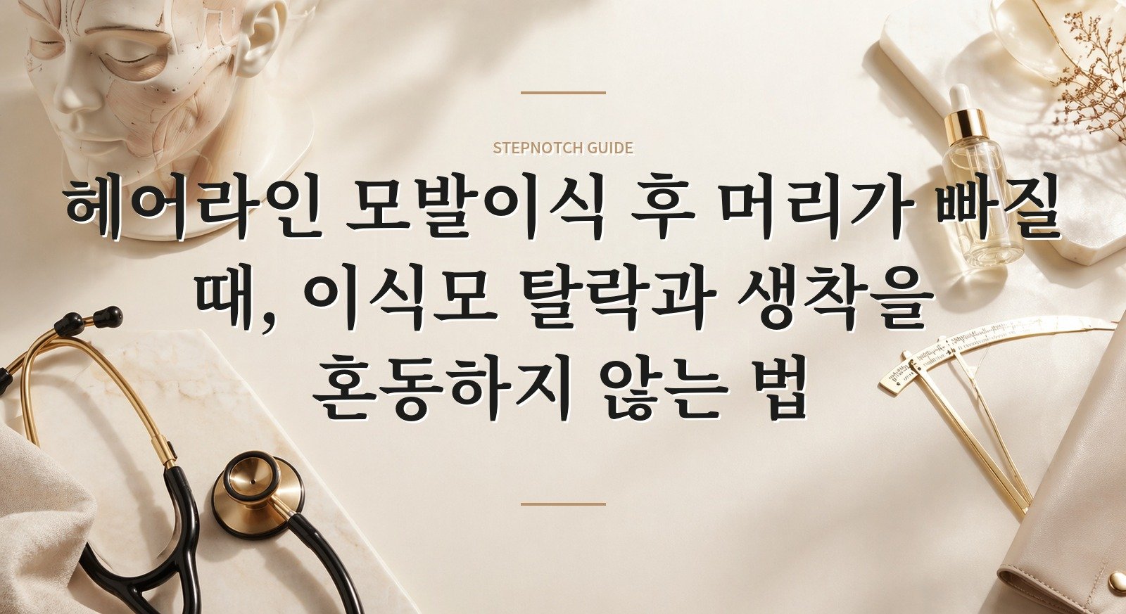 헤어라인 모발이식 후 머리가 빠질 때, 이식모 탈락과 생착을 혼동하지 않는 법 핵심 정보