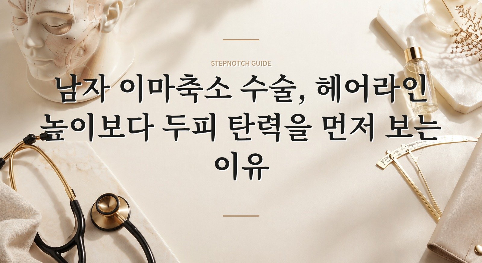 남자 이마축소 수술, 헤어라인 높이보다 두피 탄력을 먼저 보는 이유 핵심 정보