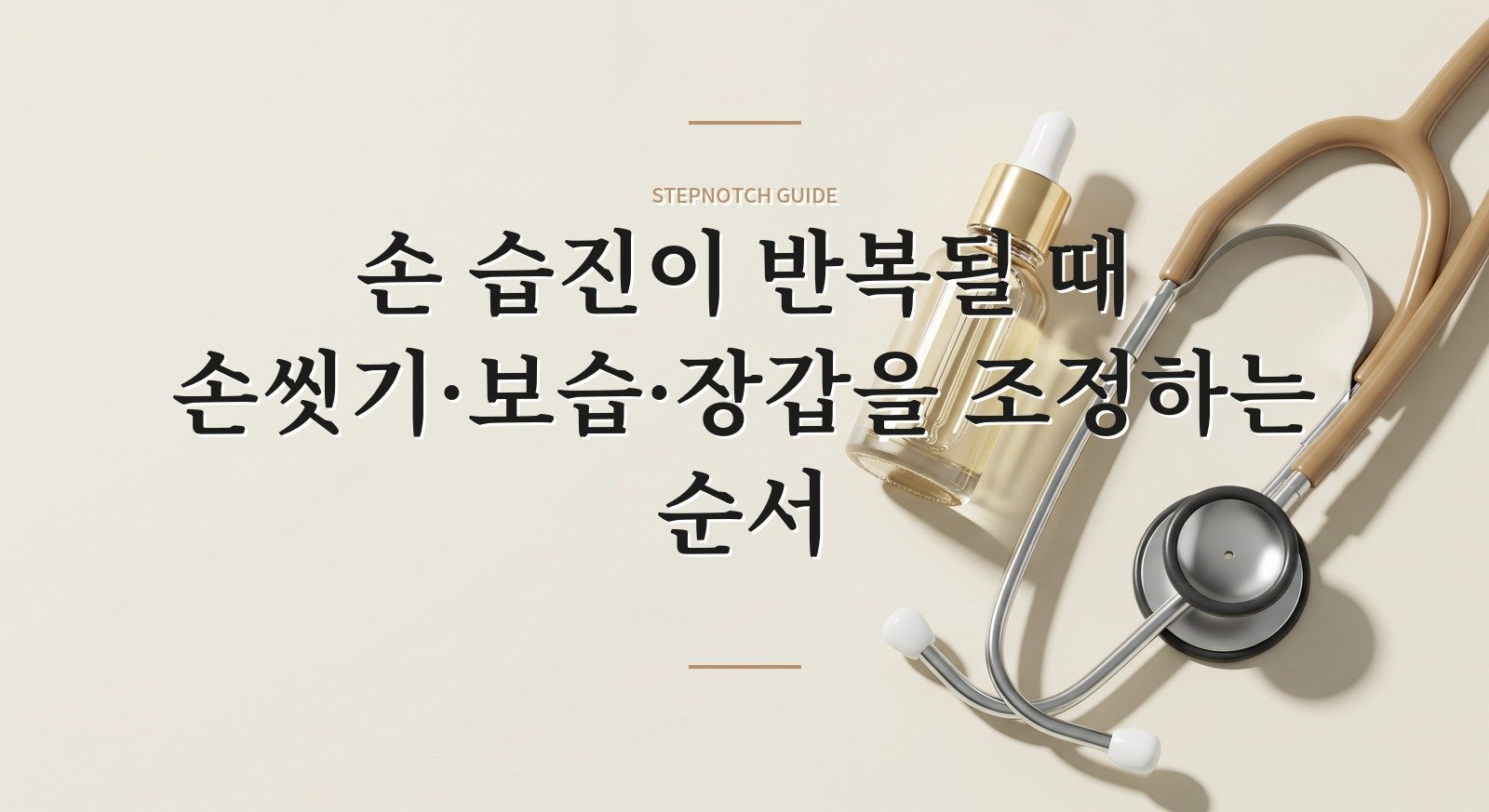 손 습진이 반복될 때 손씻기·보습·장갑을 조정하는 순서 핵심 정보