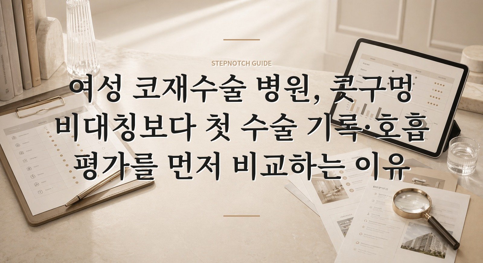 여성 코재수술 병원, 콧구멍 비대칭보다 첫 수술 기록·호흡 평가를 먼저 비교하는 이유