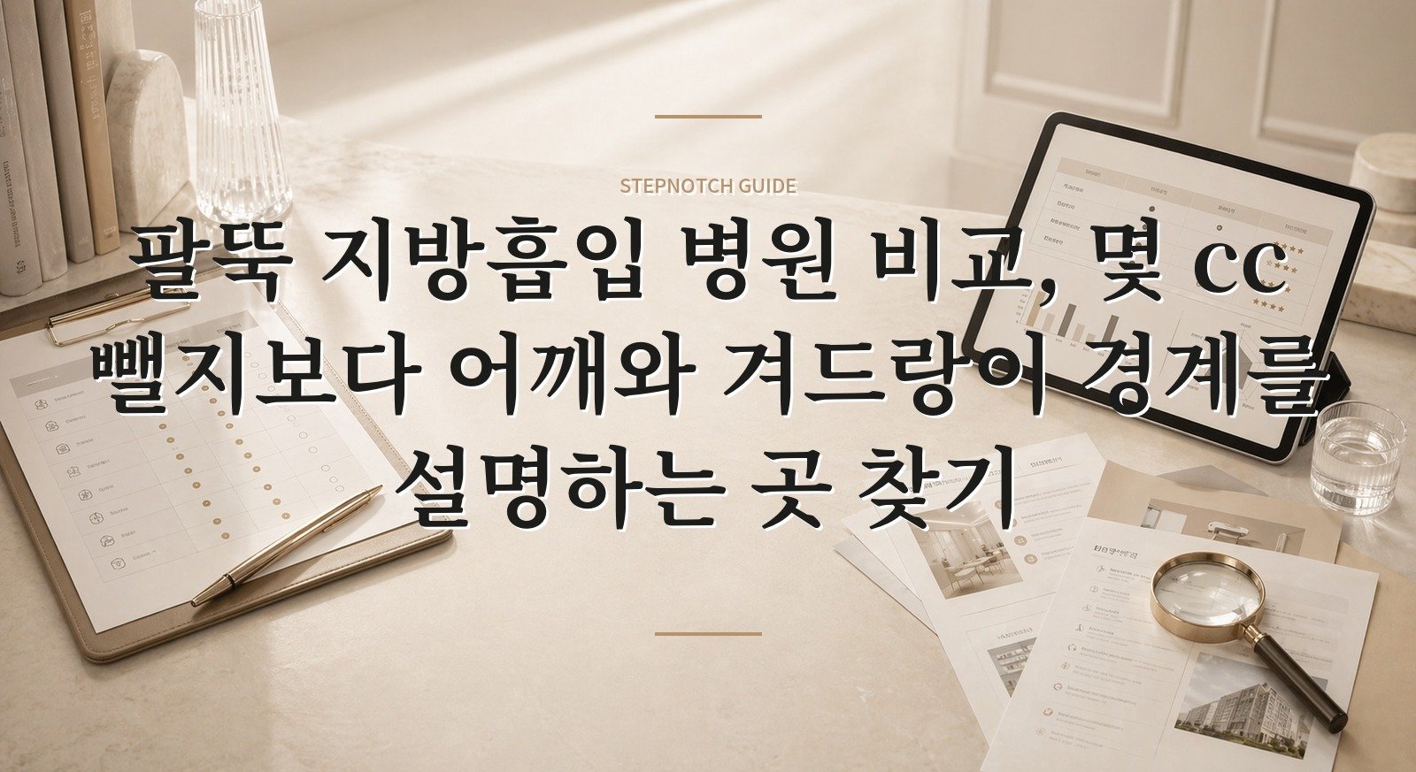 팔뚝 지방흡입 병원 비교, 몇 cc 뺄지보다 어깨와 겨드랑이 경계를 설명하는 곳 찾기 핵심 정보