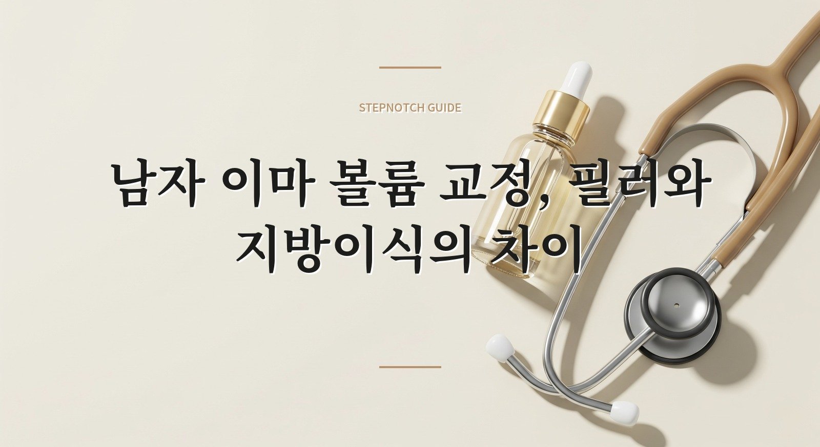 남자 이마 볼륨 교정, 필러와 지방이식의 차이 핵심 정보