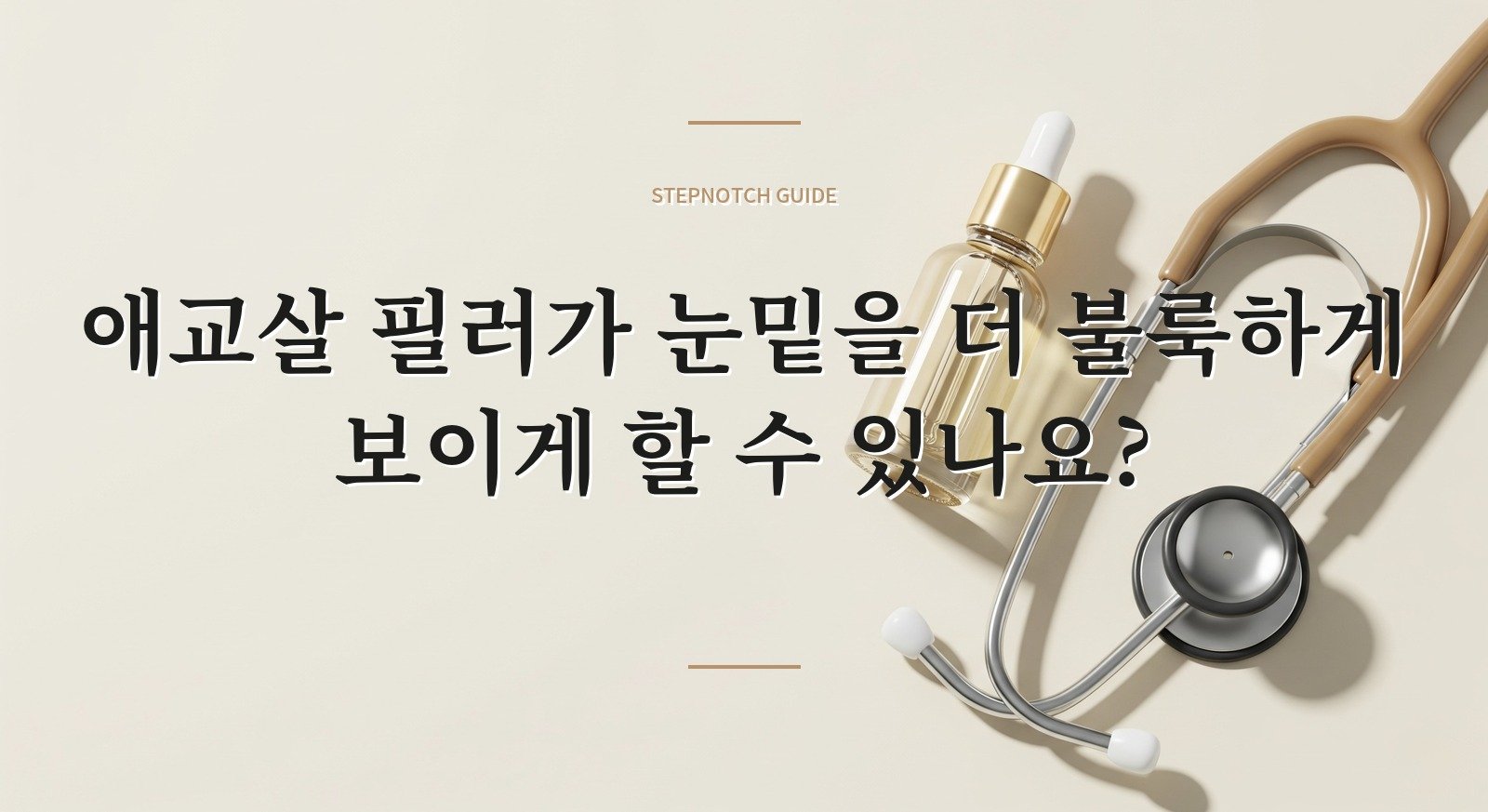 애교살 필러가 눈밑을 더 불룩하게 보이게 할 수 있나요? 핵심 정보