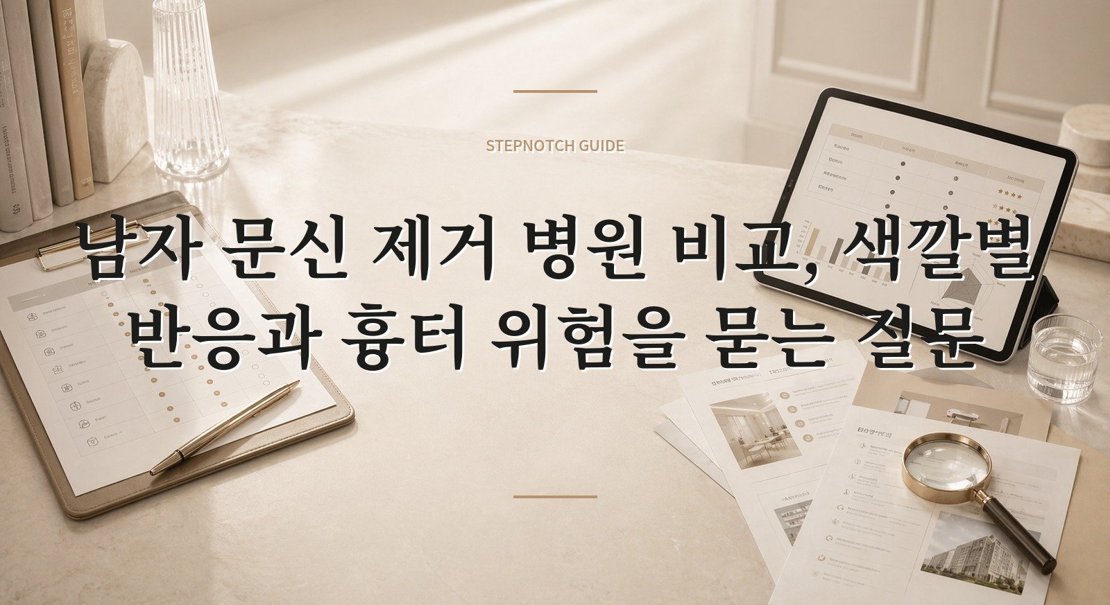 남자 문신 제거 병원 비교, 색깔별 반응과 흉터 위험을 묻는 질문 핵심 정보