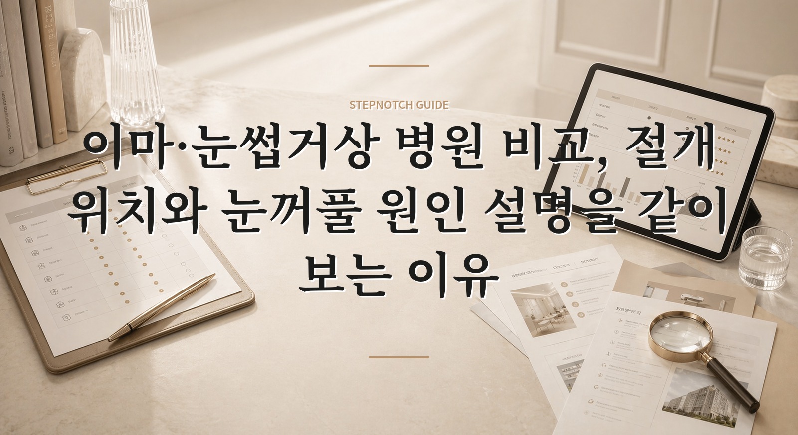 이마·눈썹거상 병원 비교, 절개 위치와 눈꺼풀 원인 설명을 같이 보는 이유 핵심 정보
