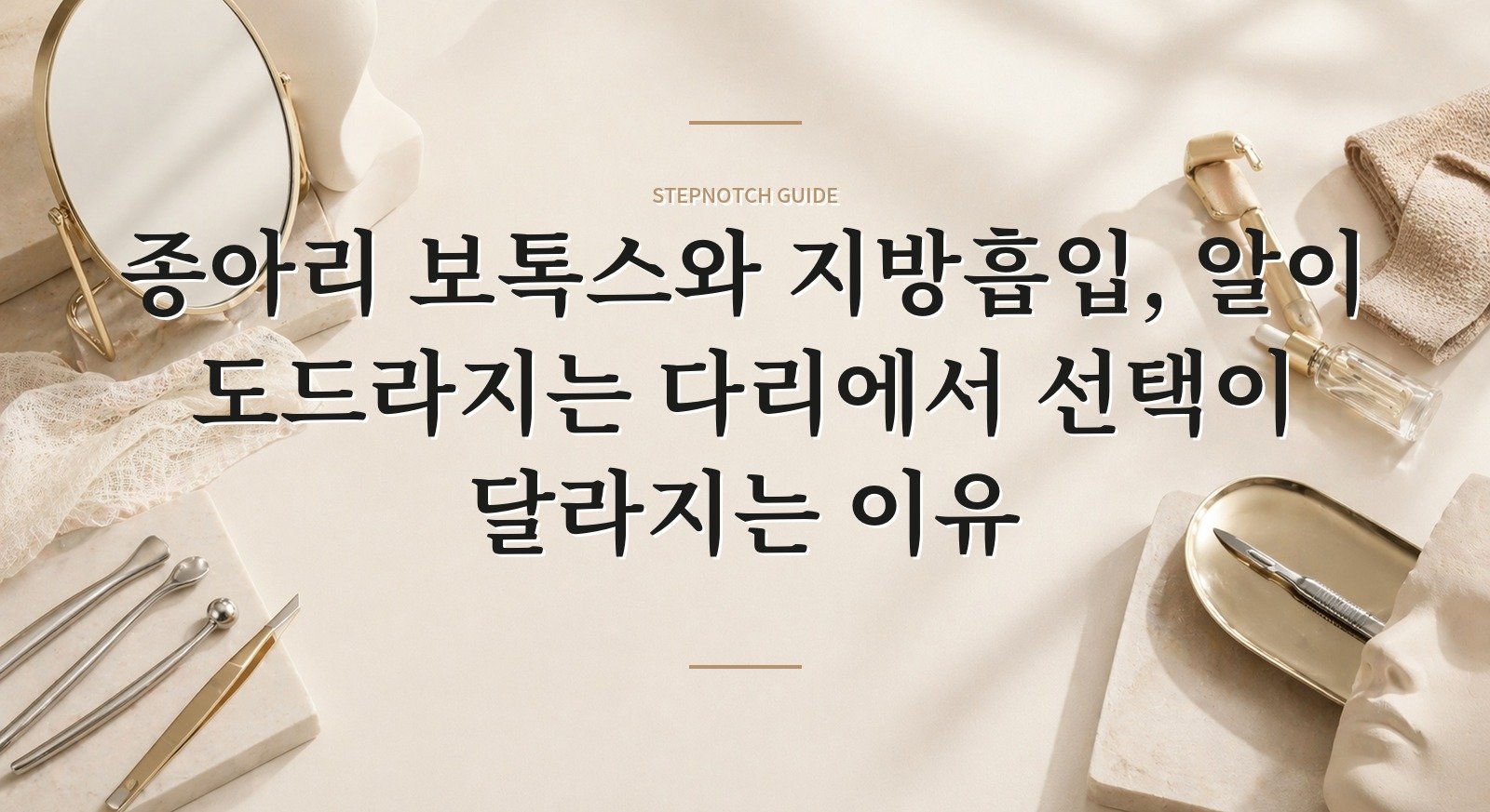 종아리 보톡스와 지방흡입, 알이 도드라지는 다리에서 선택이 달라지는 이유 핵심 정보