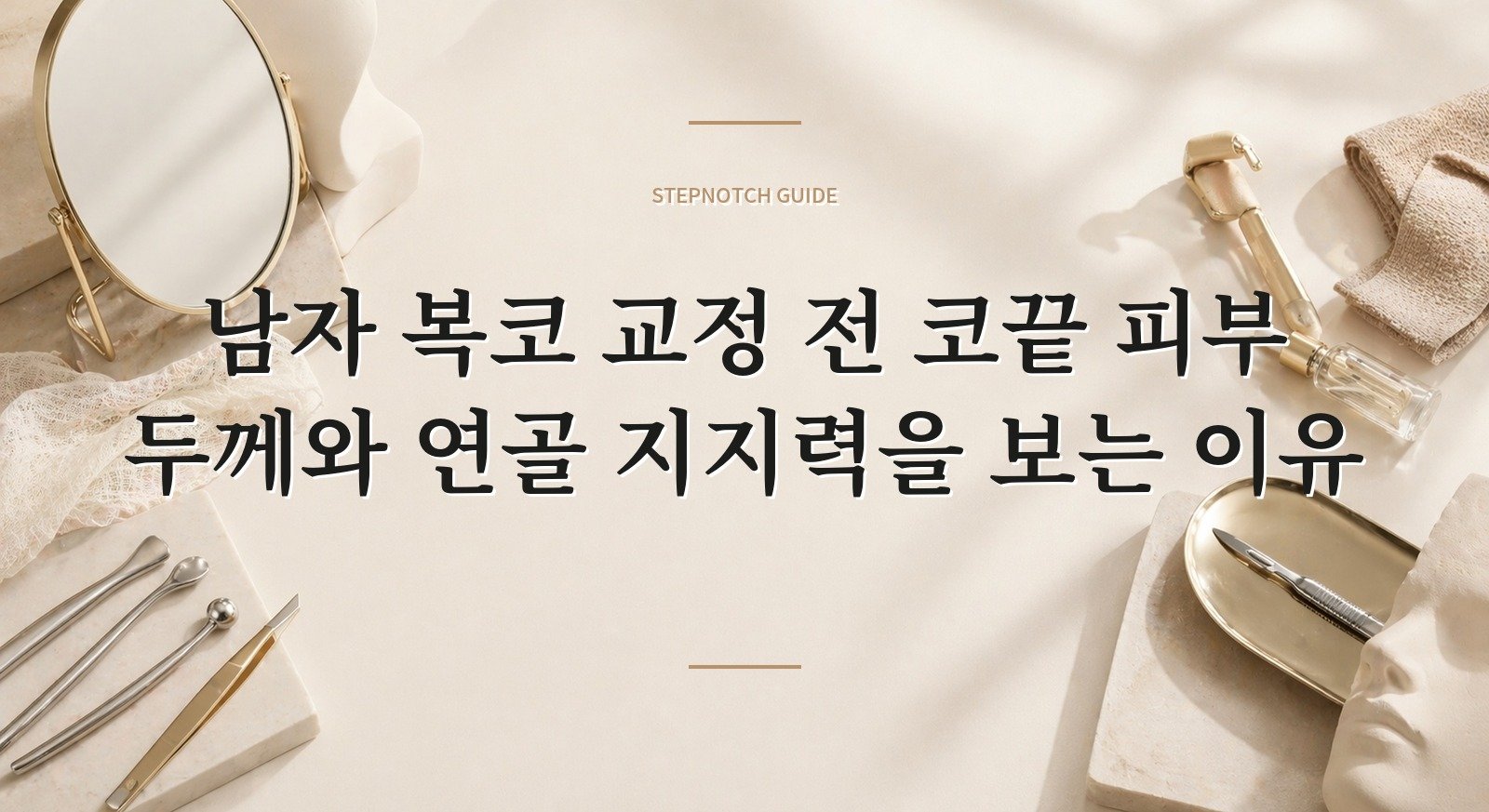 남자 복코 교정 전 코끝 피부 두께와 연골 지지력을 보는 이유 핵심 정보
