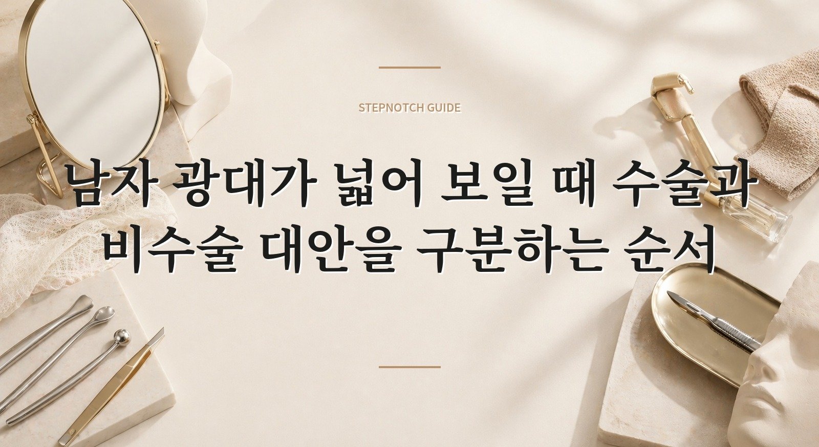 남자 광대가 넓어 보일 때 수술과 비수술 대안을 구분하는 순서 핵심 정보