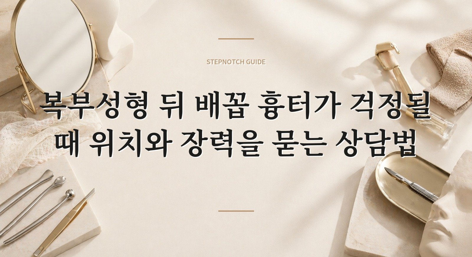 복부성형 뒤 배꼽 흉터가 걱정될 때 위치와 장력을 묻는 상담법 핵심 정보