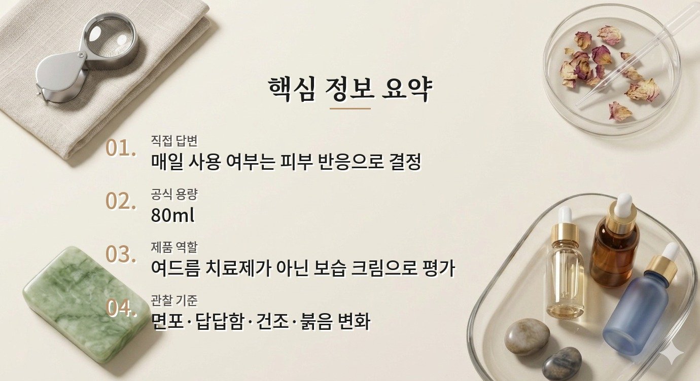 토리든 밸런스풀 시카 진정 크림은 여드름 피부에 매일 써도 되나요? 비교 가이드
