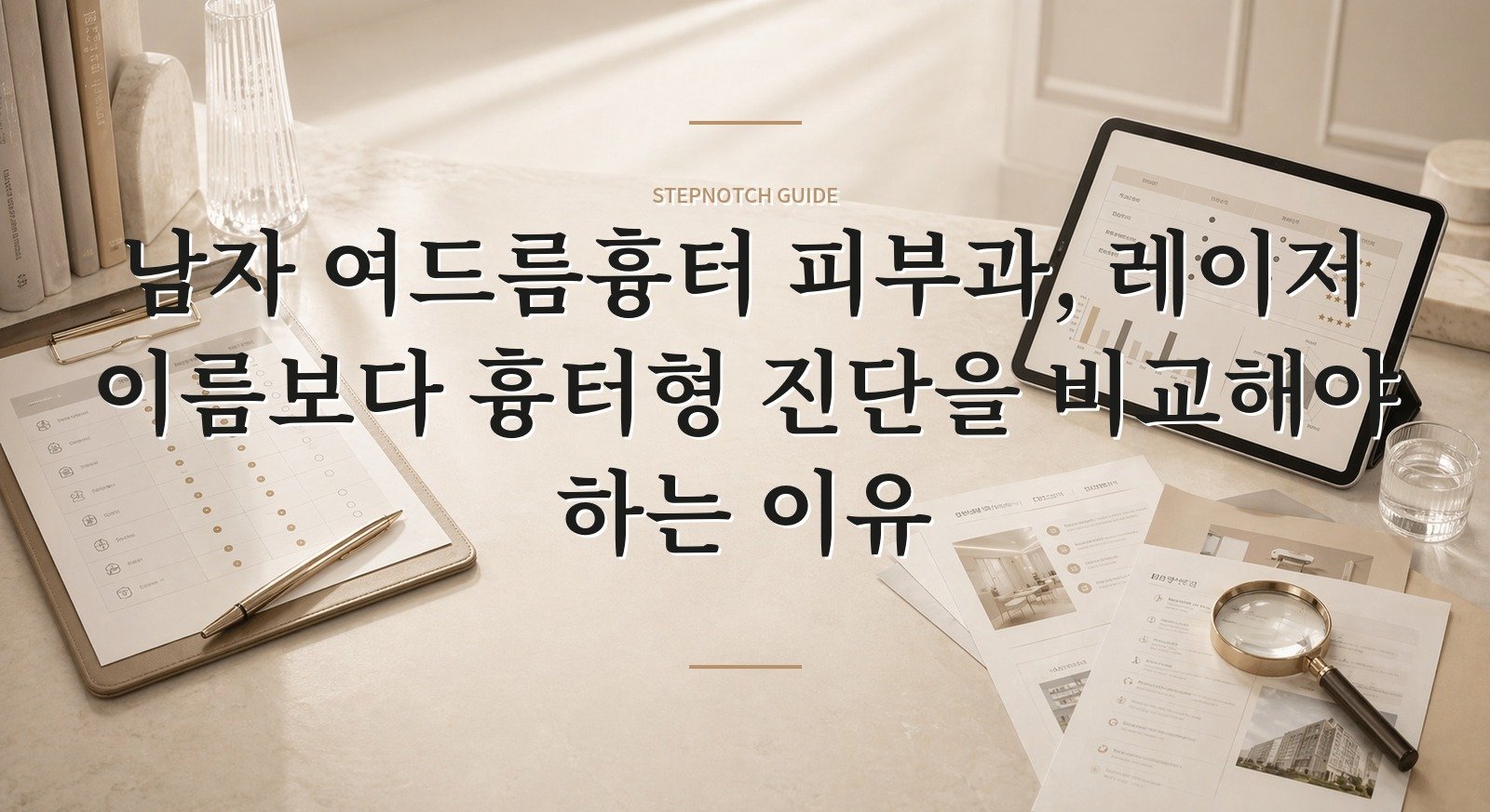 남자 여드름흉터 피부과, 레이저 이름보다 흉터형 진단을 비교해야 하는 이유 핵심 정보