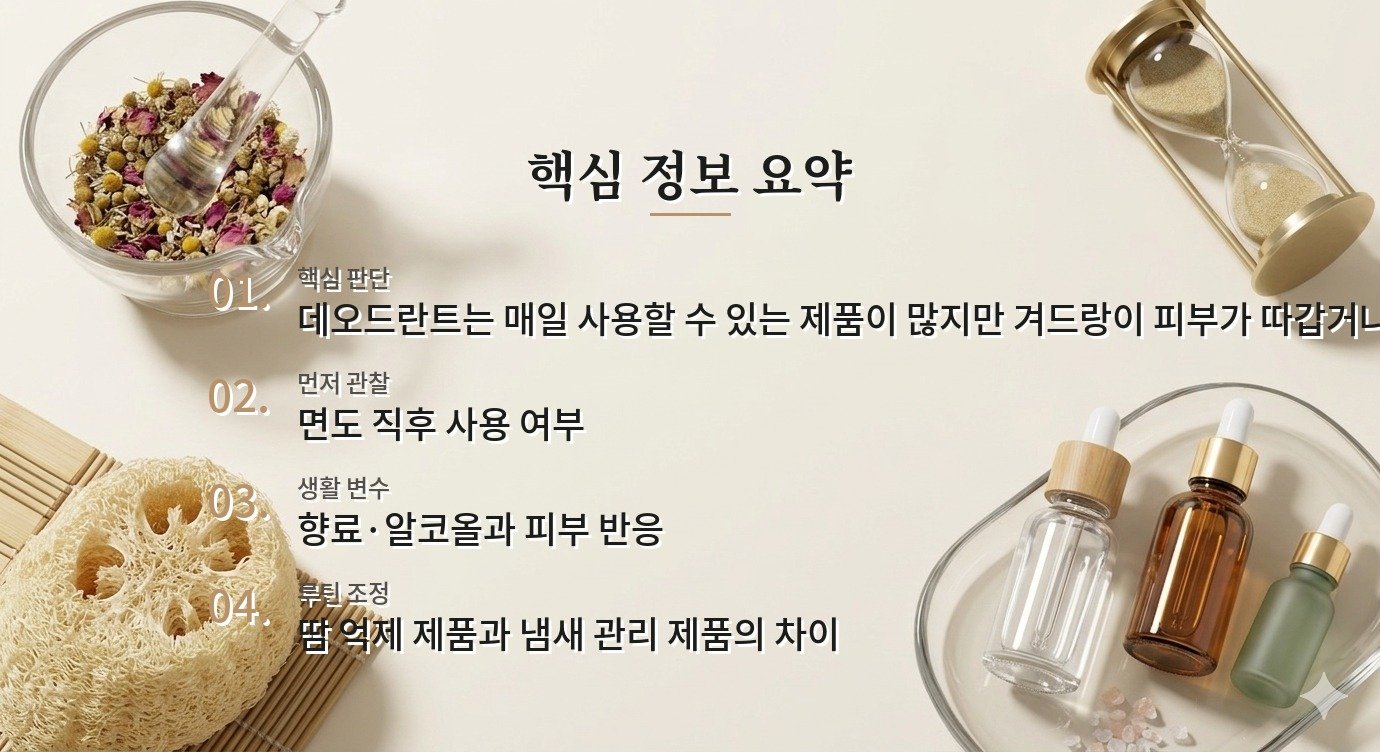 남자 데오드란트는 매일 써도 되나요? 비교 가이드