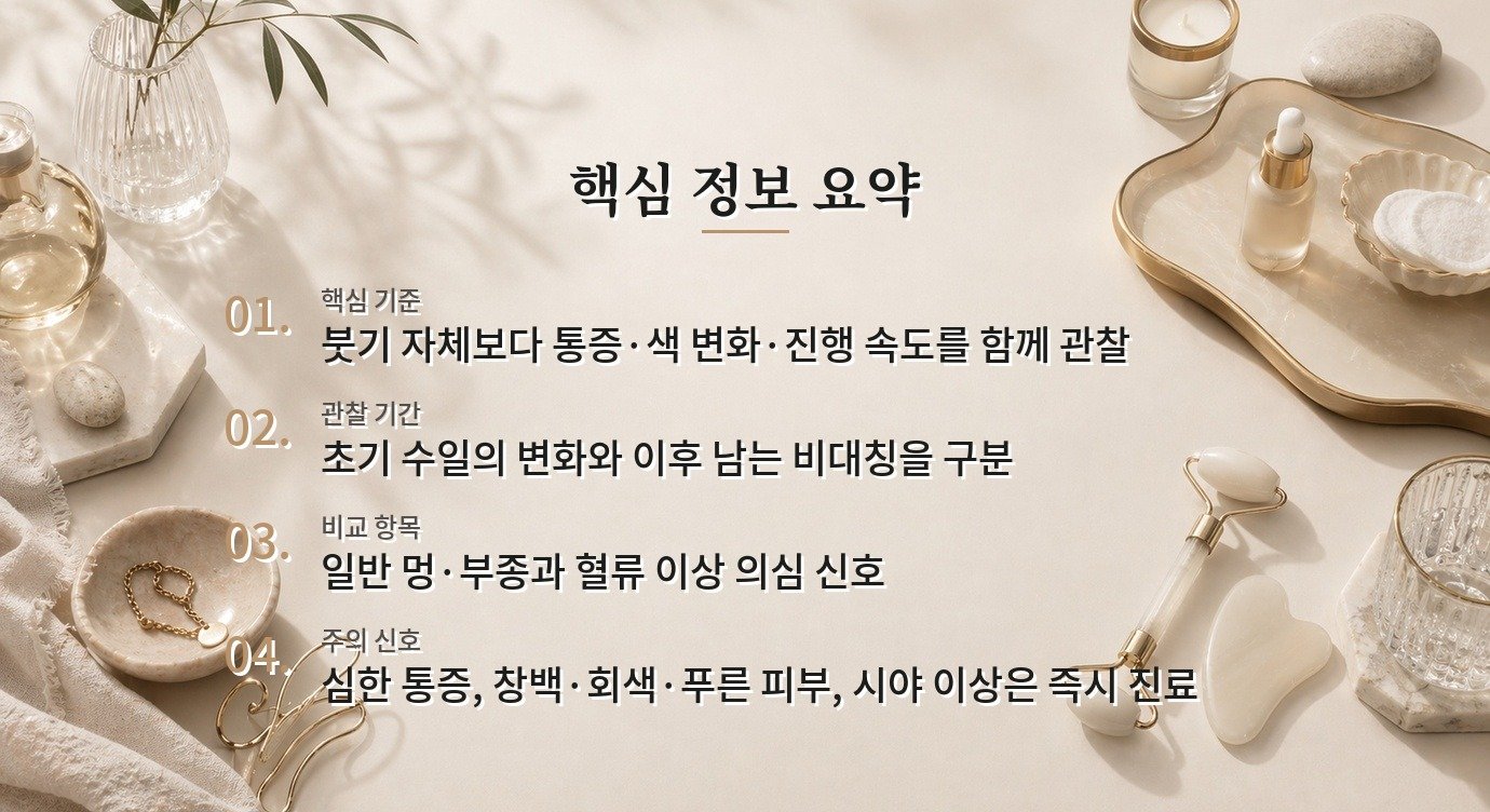 입술필러 후 붓기와 멍은 언제까지 정상 범위인가요? 비교 가이드