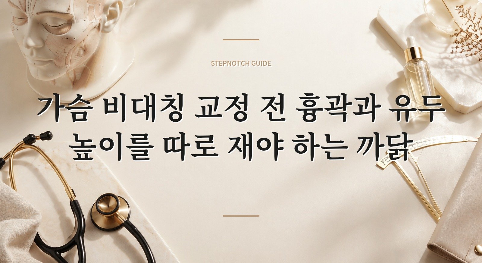 가슴 비대칭 교정 전 흉곽과 유두 높이를 따로 재야 하는 까닭 핵심 정보