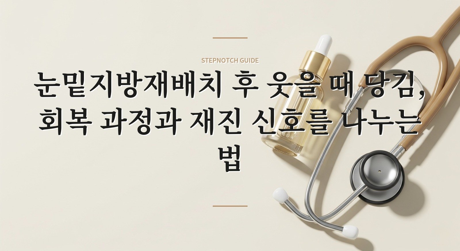 눈밑지방재배치 후 웃을 때 당김, 회복 과정과 재진 신호를 나누는 법 핵심 정보
