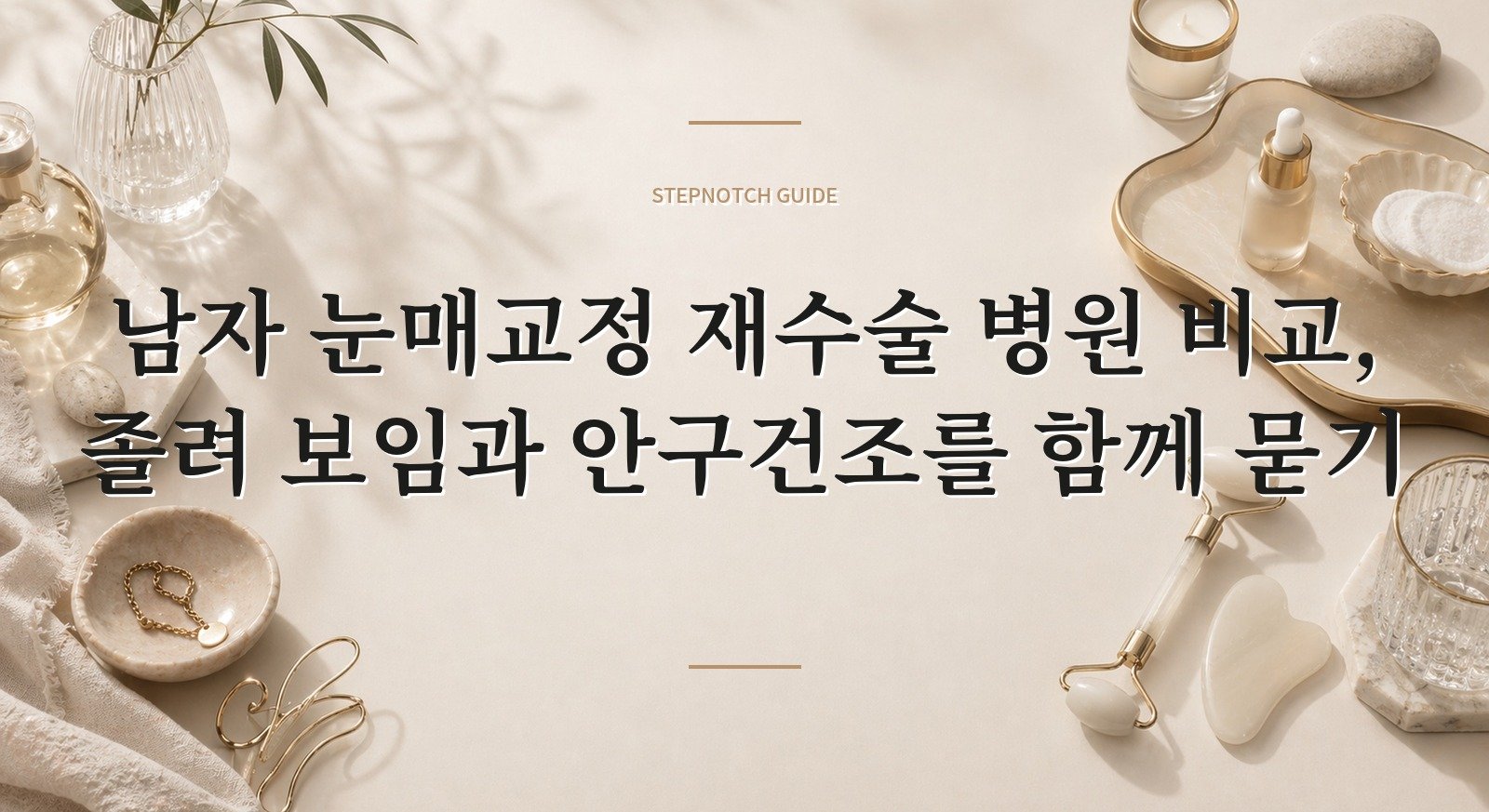 남자 눈매교정 재수술 병원 비교, 졸려 보임과 안구건조를 함께 묻기 핵심 정보