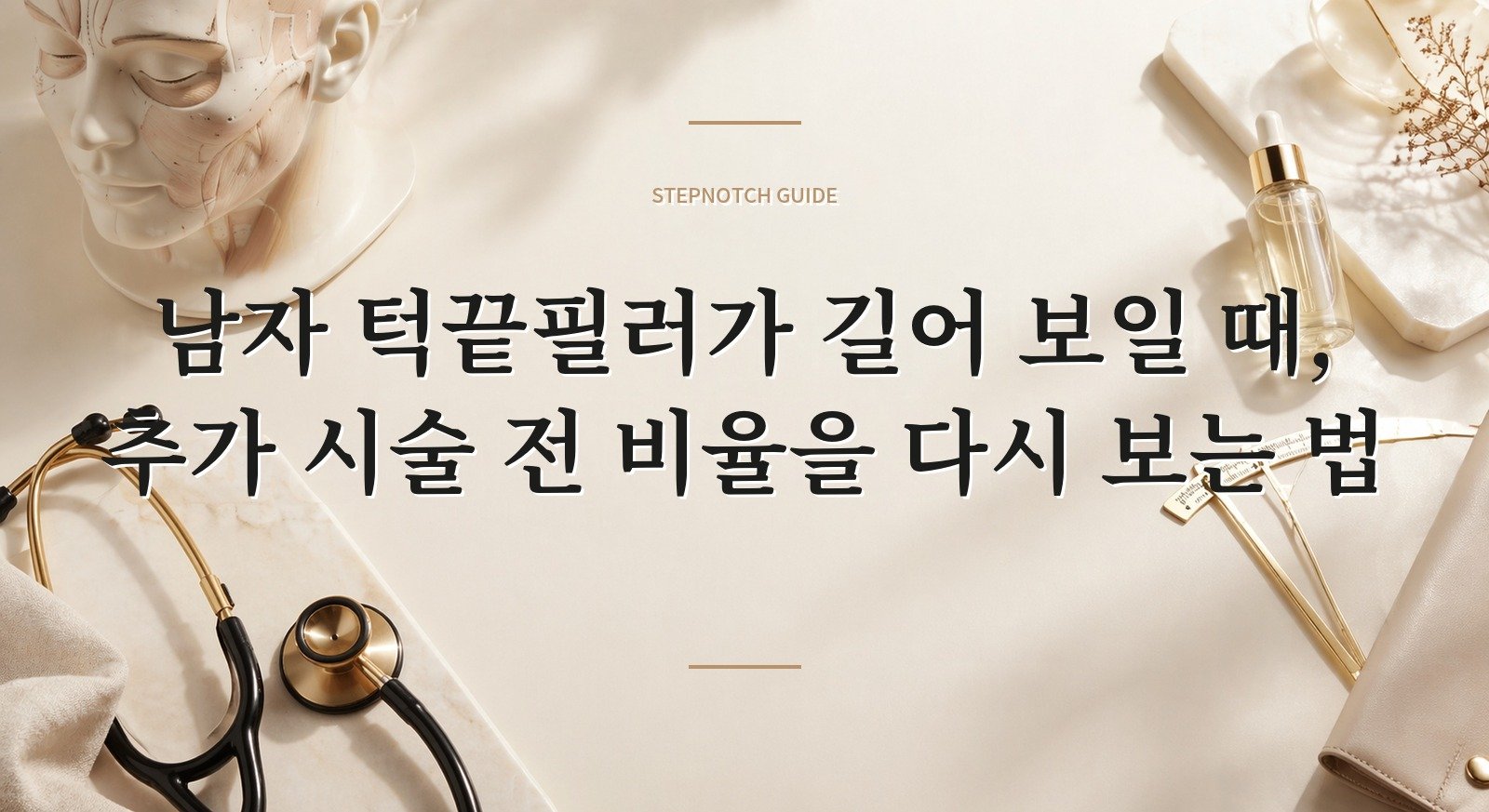 남자 턱끝필러가 길어 보일 때, 추가 시술 전 비율을 다시 보는 법 핵심 정보