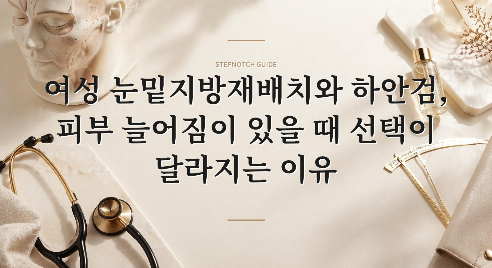 여성 눈밑지방재배치와 하안검, 피부 늘어짐이 있을 때 선택이 달라지는 이유