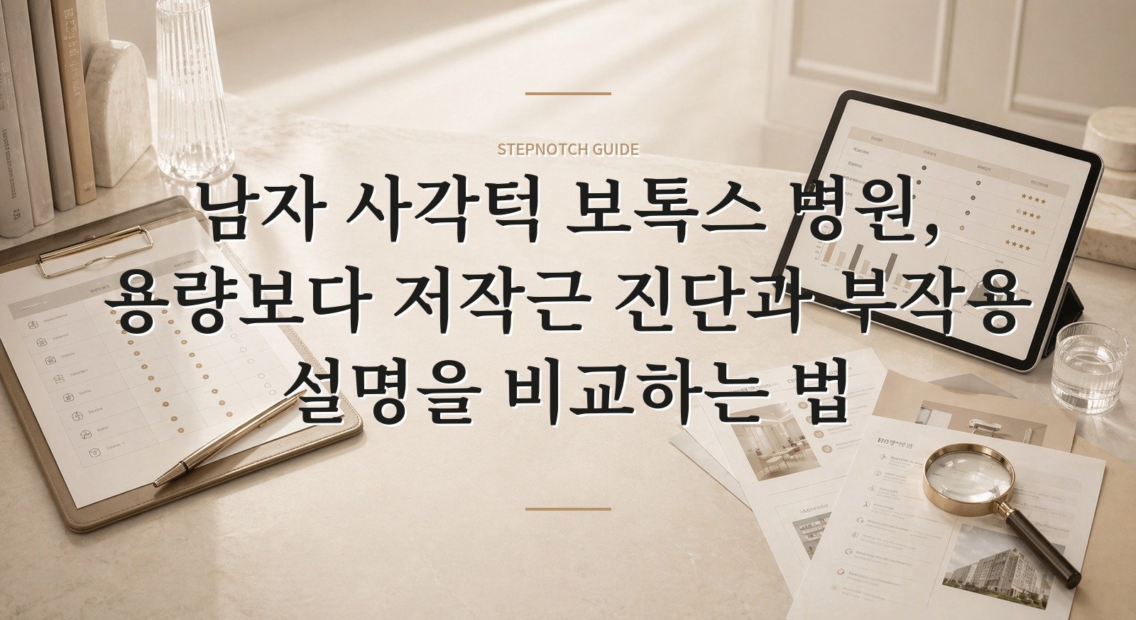 남자 사각턱 보톡스 병원, 용량보다 저작근 진단과 부작용 설명을 비교하는 법 핵심 정보