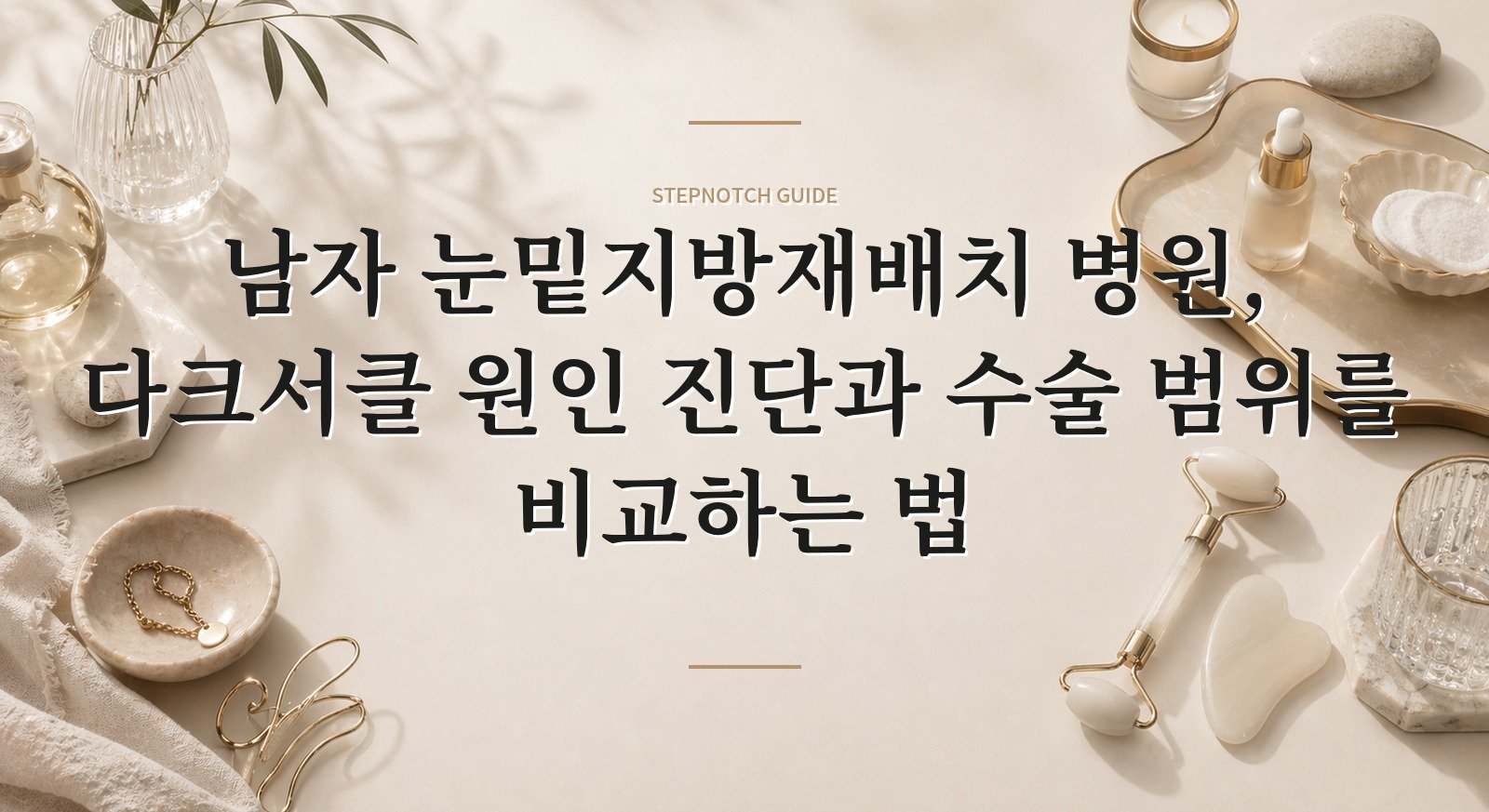 남자 눈밑지방재배치 병원, 다크서클 원인 진단과 수술 범위를 비교하는 법 핵심 정보
