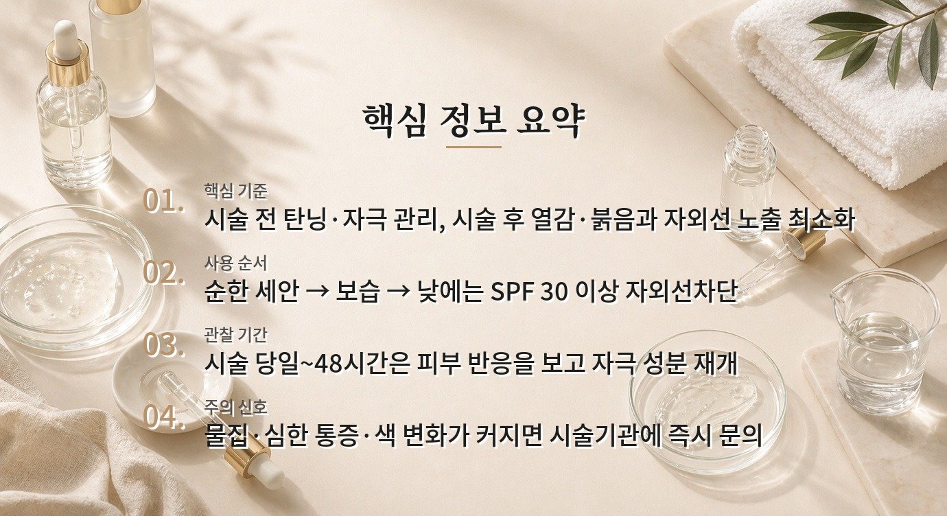 수염 레이저제모 전후 스킨케어, 자극 성분을 쉬는 시점과 보습 순서 비교 가이드