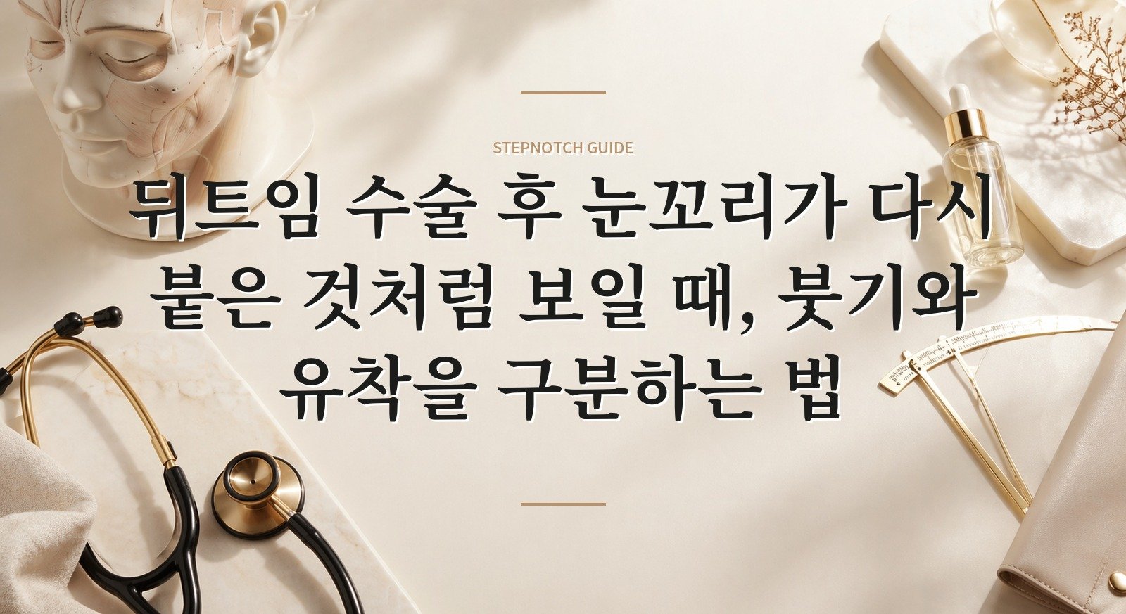 뒤트임 수술 후 눈꼬리가 다시 붙은 것처럼 보일 때, 붓기와 유착을 구분하는 법 핵심 정보