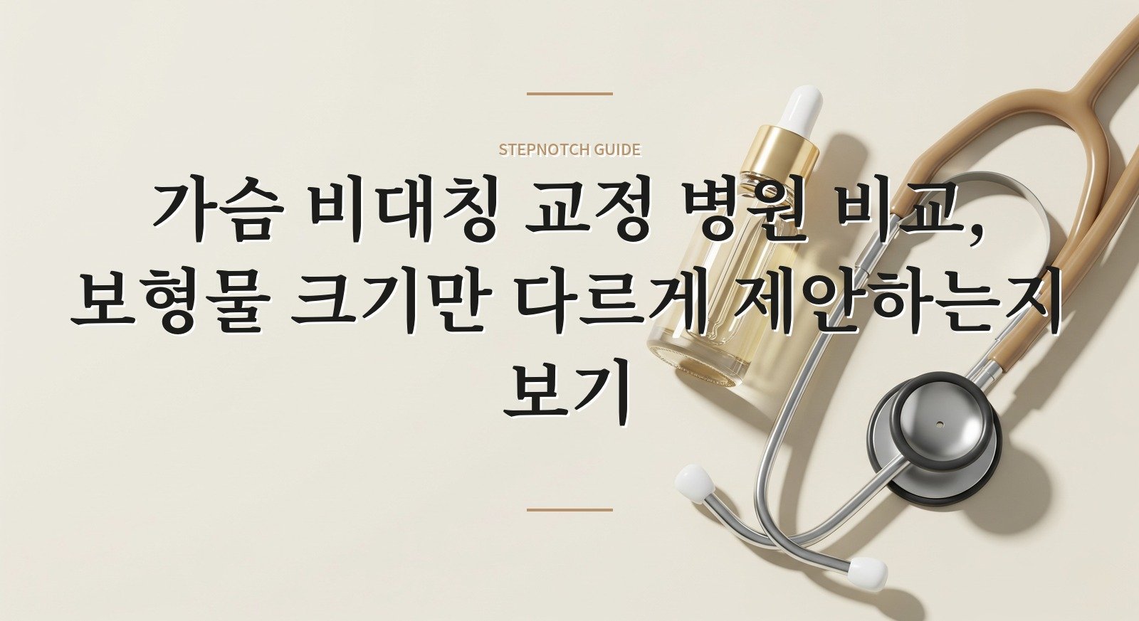 가슴 비대칭 교정 병원 비교, 보형물 크기만 다르게 제안하는지 보기 핵심 정보