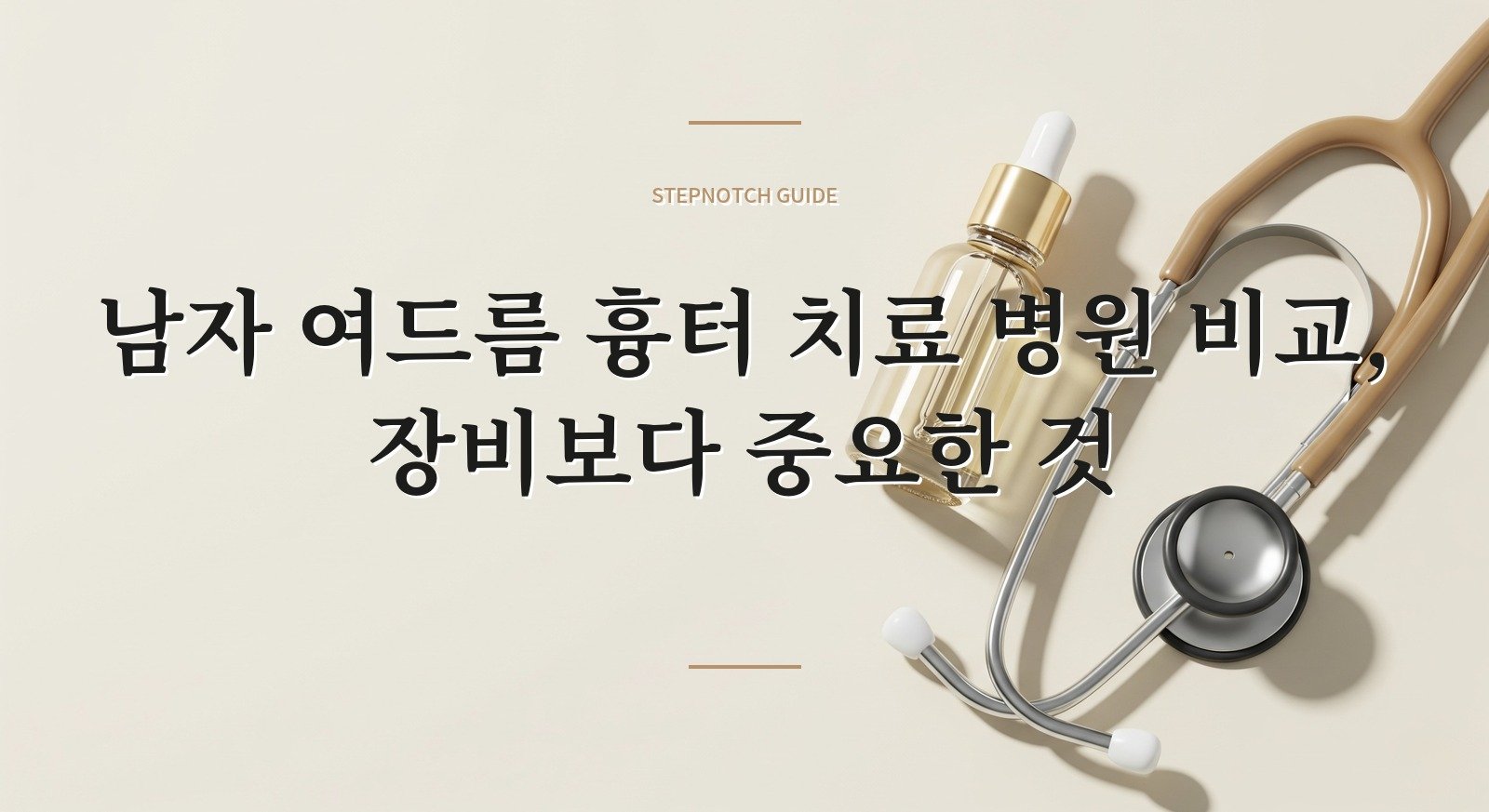 남자 여드름 흉터 치료 병원 비교, 장비보다 중요한 것 핵심 정보