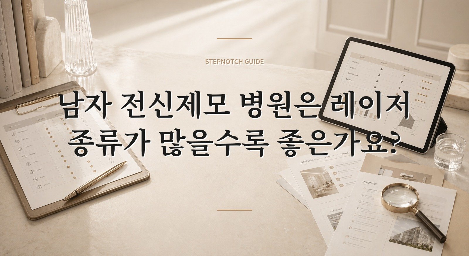 남자 전신제모 병원은 레이저 종류가 많을수록 좋은가요? 핵심 정보