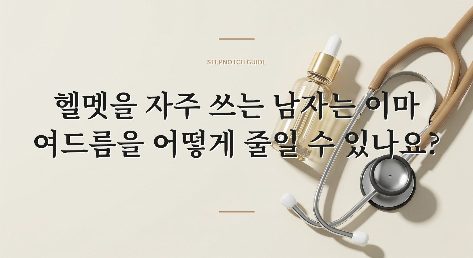 헬멧을 자주 쓰는 남자는 이마 여드름을 어떻게 줄일 수 있나요? 핵심 정보