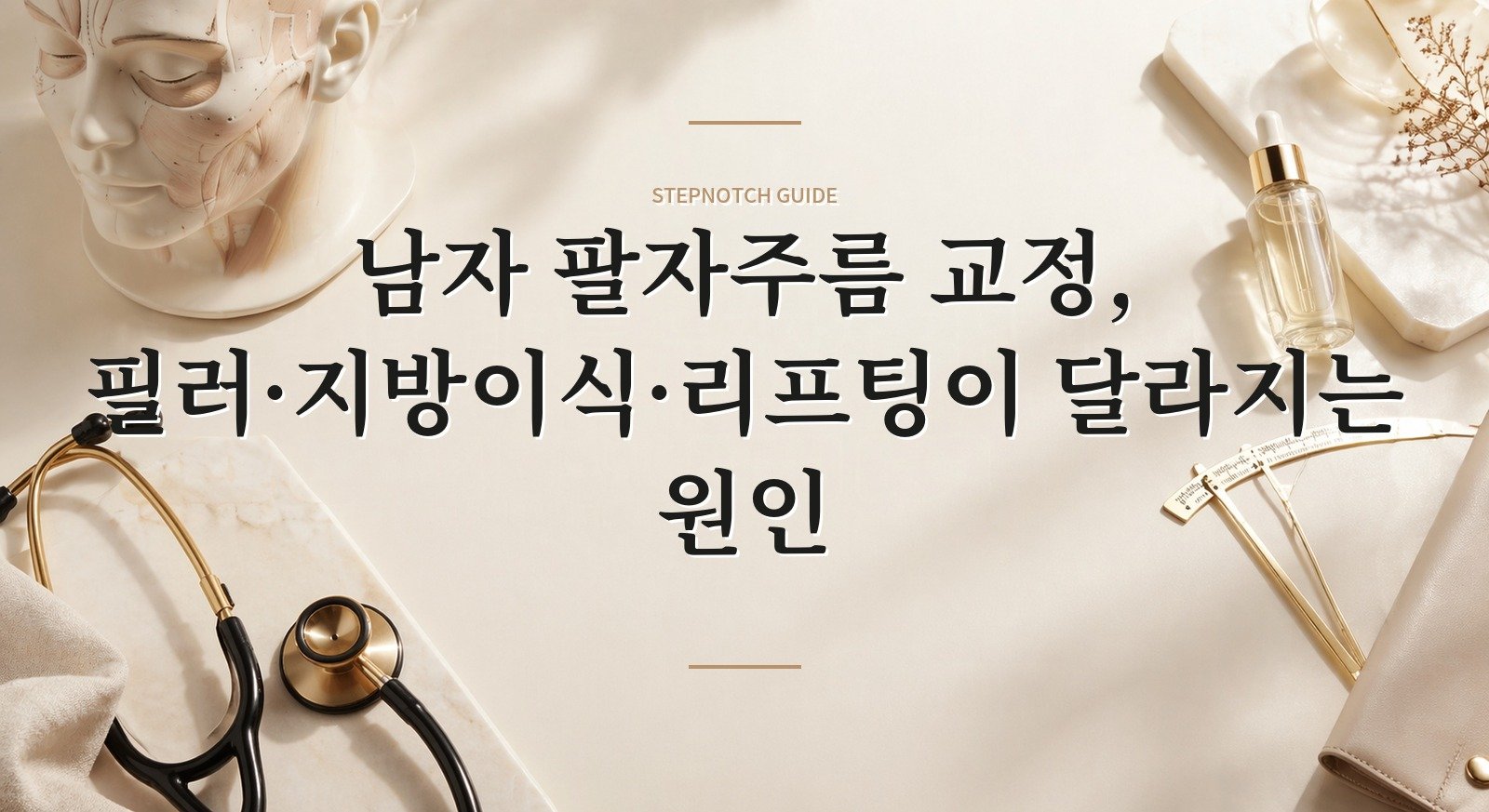 남자 팔자주름 교정, 필러·지방이식·리프팅이 달라지는 원인