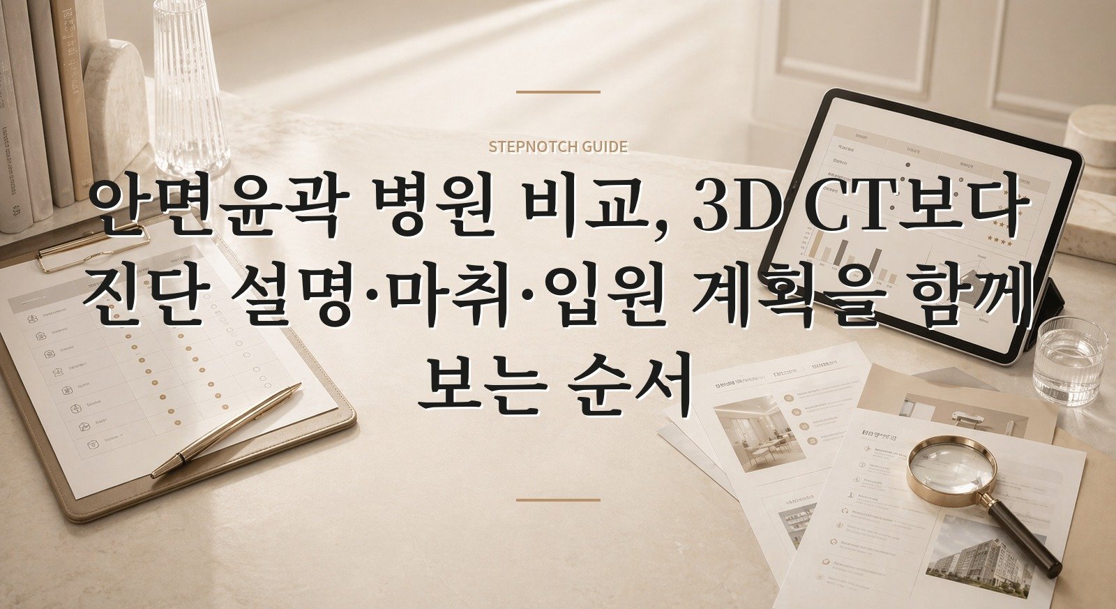 안면윤곽 병원 비교, 3D CT보다 진단 설명·마취·입원 계획을 함께 보는 순서 핵심 정보