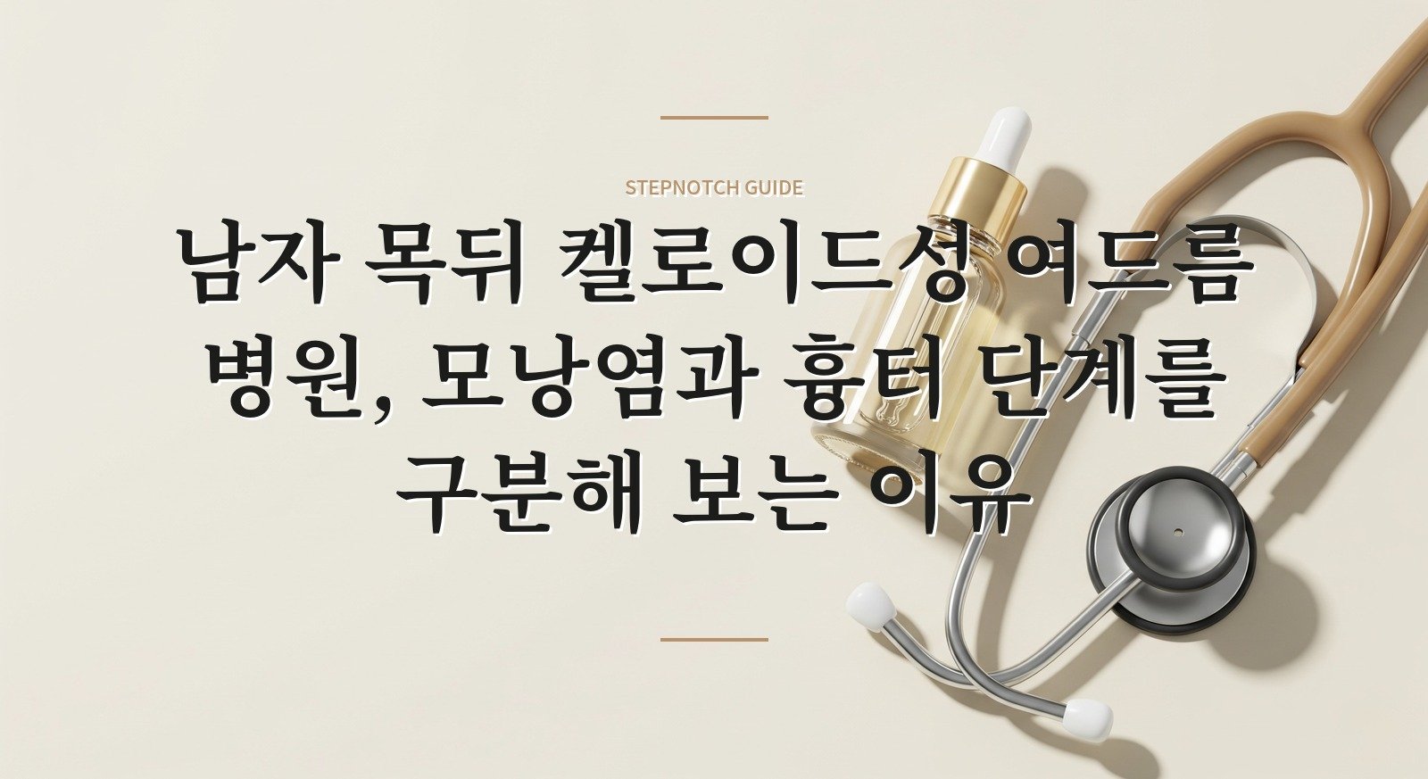 남자 목뒤 켈로이드성 여드름 병원, 모낭염과 흉터 단계를 구분해 보는 이유 핵심 정보