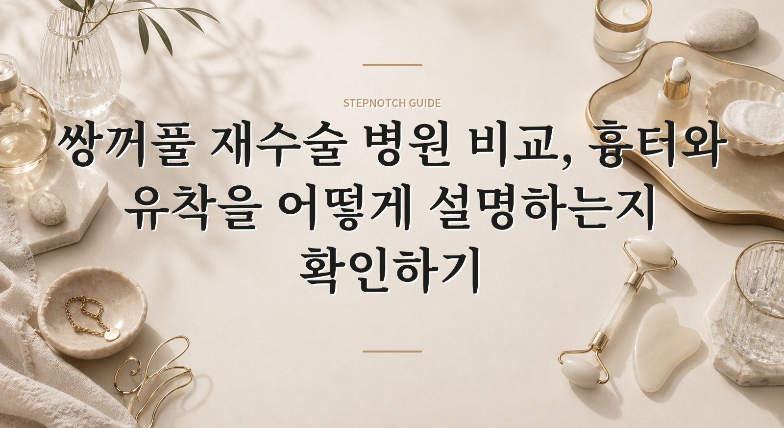 쌍꺼풀 재수술 병원 비교, 흉터와 유착을 어떻게 설명하는지 확인하기 핵심 정보