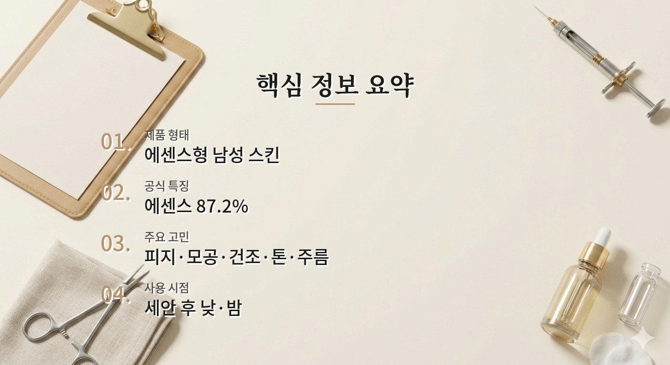 헤라 옴므 에센스 인 스킨, 스킨 하나로 보습과 탄력을 챙길 때 볼 점 비교 가이드