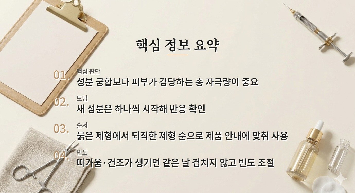 아젤라익산과 나이아신아마이드를 같은 날 같이 써도 되나요? 비교 가이드