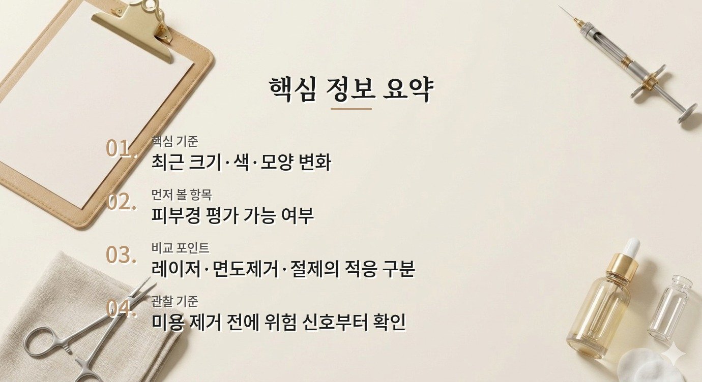 남자 점 제거 병원, 레이저만 보는 곳보다 조직검사 가능 여부를 확인할 때 비교 가이드