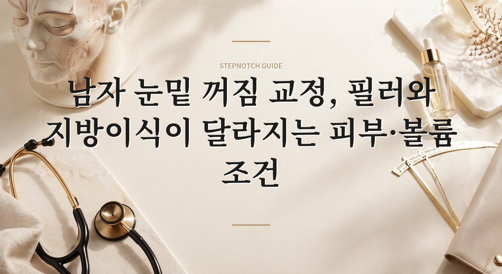 남자 눈밑 꺼짐 교정, 필러와 지방이식이 달라지는 피부·볼륨 조건 핵심 정보
